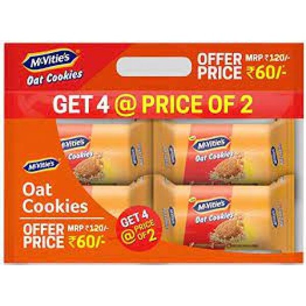 Mcvities oat cookies Get 4 price@of 2