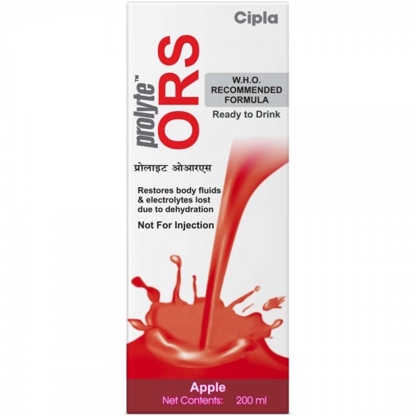 Cipla prolyte ORS apple 200ml