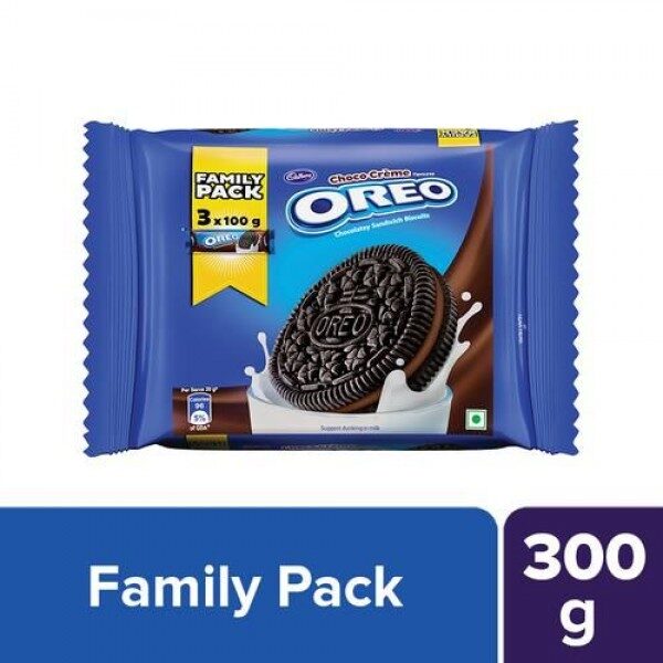 Oreo chocolatey sandwich biscuits family pack 3* 100 gms
