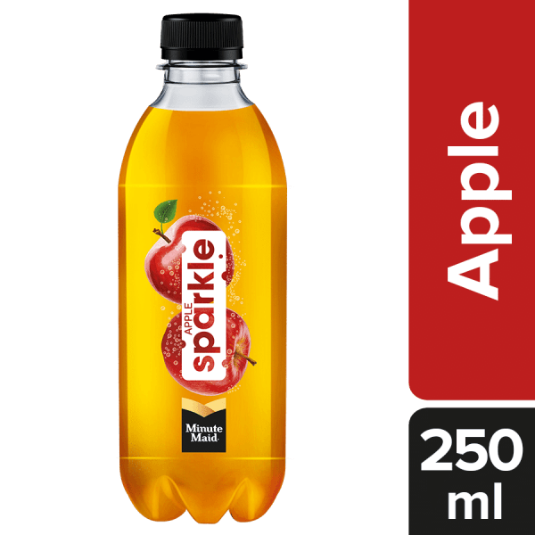 Apple sparkle pop minute maid 250ml