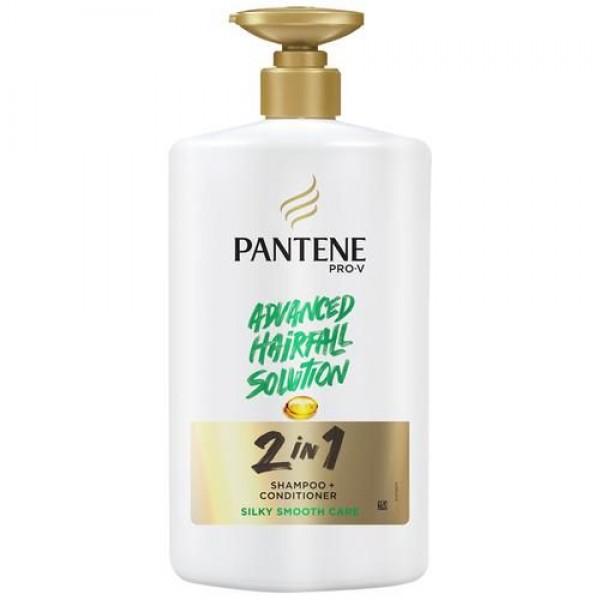 Pantene PRO-V  advanced hair fall solution SHAMPOO + conditioner silky smooth care (2 in 1) 1L