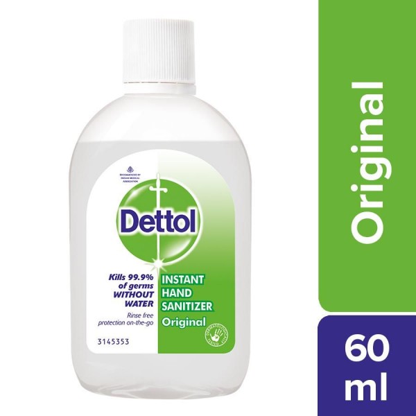 Dettol instant hand sanitizer  original 60ml