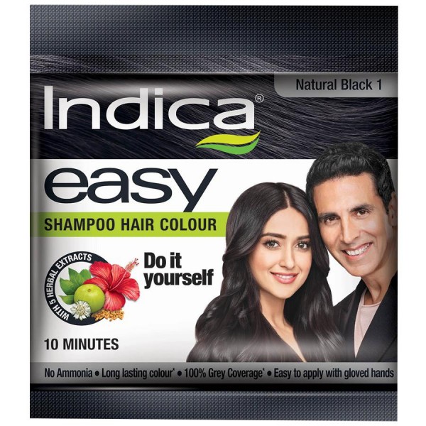 Indica easy shampoo hair colour 10min 18ml