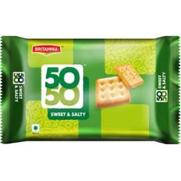 Britannia 50-50 sweet salty Biscuits - 10 rs