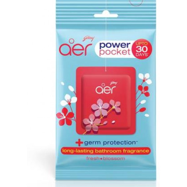 Godrej Aer Pocket Bathroom Fragrance  fresh blossom - 10 g (Sea - Breeze)