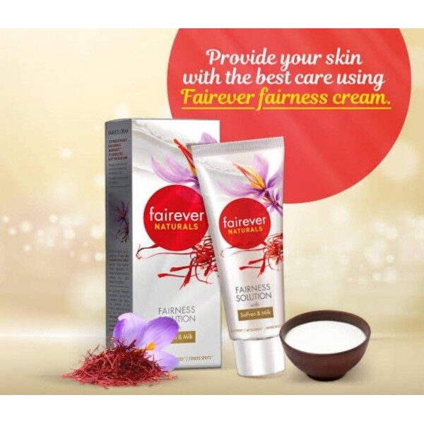 Fairever naturals fairness solution with saffron and milk 25g