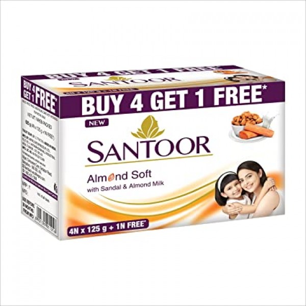 SANTOOR White - 100g - Pack of 4