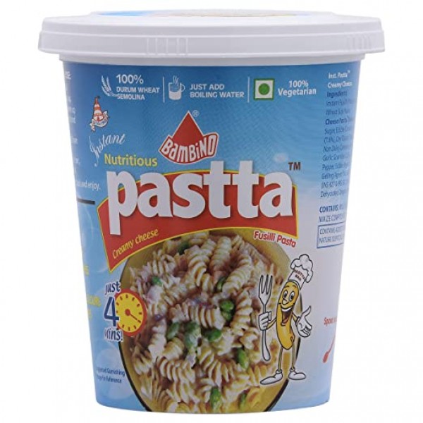 Bambino Instant Pasta Cup - Creamy Cheese 68g