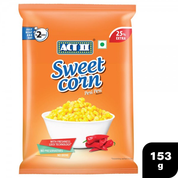 ACT II Sweet Corn peri peri Popcorn - 22Rs