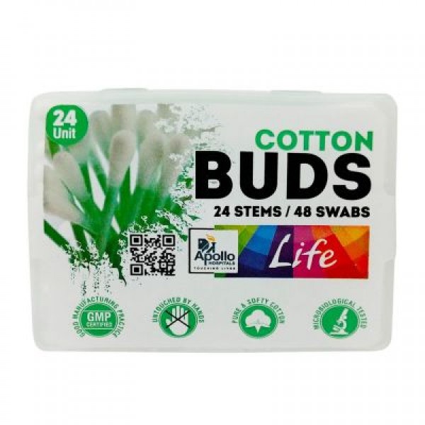 APOLLO COTTON BUDS 24STEMS