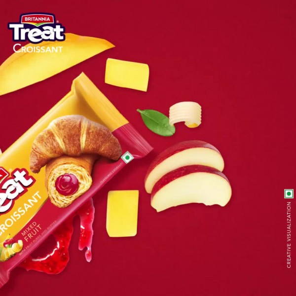 BRITANNIA TREAT CROISSANT MIXED FRUIT 