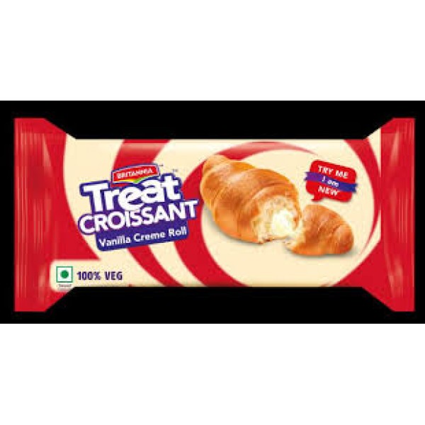BRITANNIA TREAT CROISSANT VANILLA CREAM	