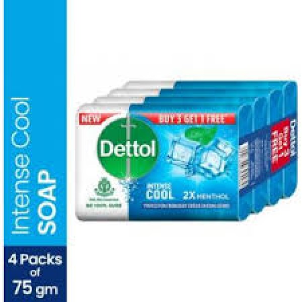 Dettol Intense Cool BUY 3 GET 1 FREE -  75g Each
