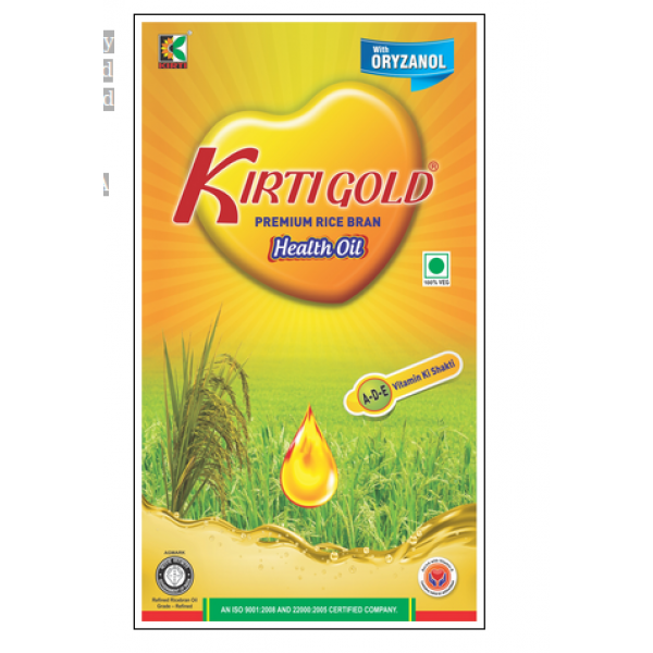 KIRTI GOLD PREMIUM RICE BRAN HEALTH OIL 1L