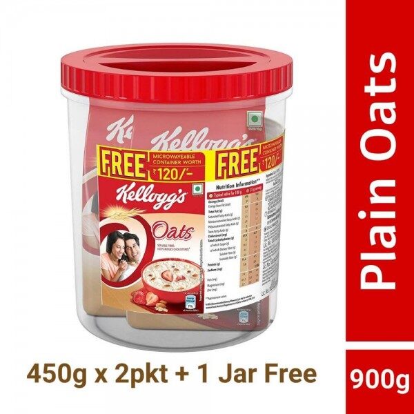 Kellogg's oats 1kg pack of (500g and 500g )free jar