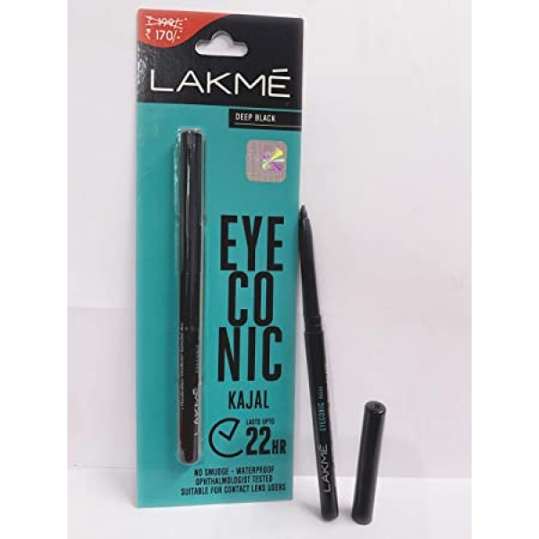 LAKME EYECONIC KAJAL DEEP BLACK