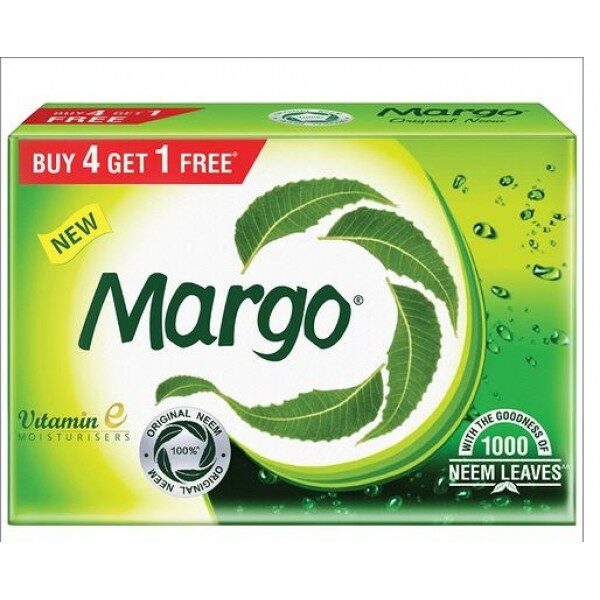 Margo Original Neem Soap – 100 gm Buy 4 Get 1 Free