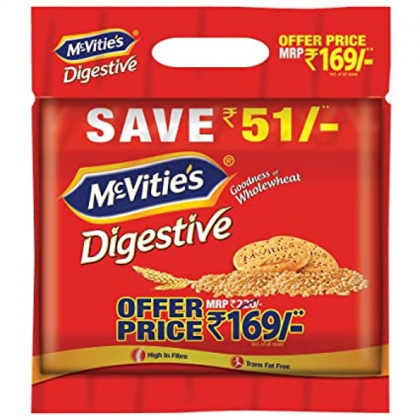McVitie's Digestive High Fibre biscuits - 1Kg