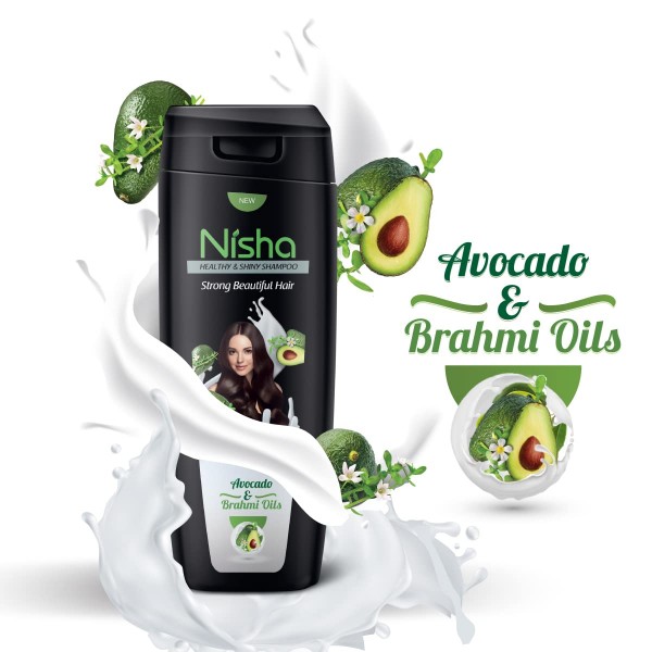 NISHA CONDITIONER HEALTHY AND SHINY AVOCADO BRAHMI OILS 180ML