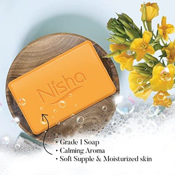 NISHA LUXURY SOAP  PURE GLYCERIN AND PRIMROSE 100G