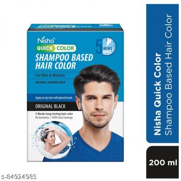 NISHA QUICK COLOR SHAMPOO BASED HAIR COLOR FOR MAN AND WOMAN