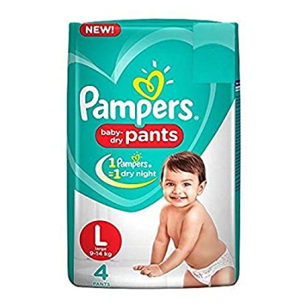 PAMPERS L SIZE 4 PANTS  9 TO 14KG