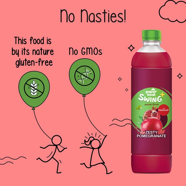 PAPER BOAT SWING POMEGRANATE 600ML 
