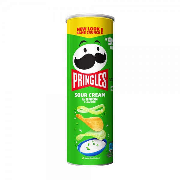 PRINGLES SOUR CREAM AND ONION FLAVOUR POTATO CRISPS