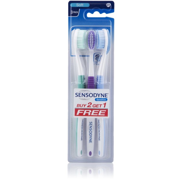 SENSODYNE SOFT TOOTHBRUSH  BUY 2 GET 1 FREE