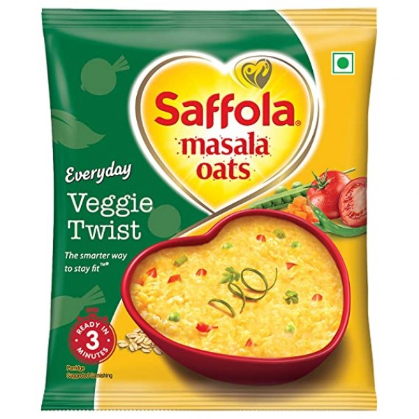 Saffola Masala Oats, Veggie Twist, 38 g