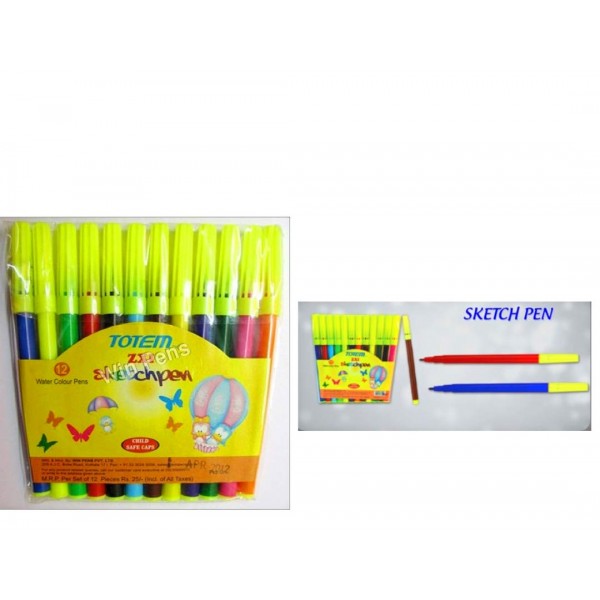 TOTEM SKETCH PENS  12PIECES 15RS