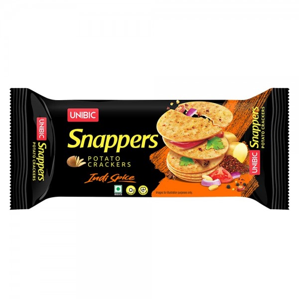 UNIBIC SNAPPERS POTATO CRACKERS INDI SPICE  20rs