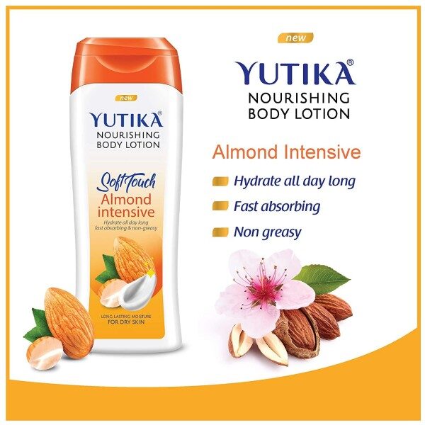 YUTIKA NOURISHING BODY LOTION SOFT TOUCH ALMOND INTENSIVE 100ML