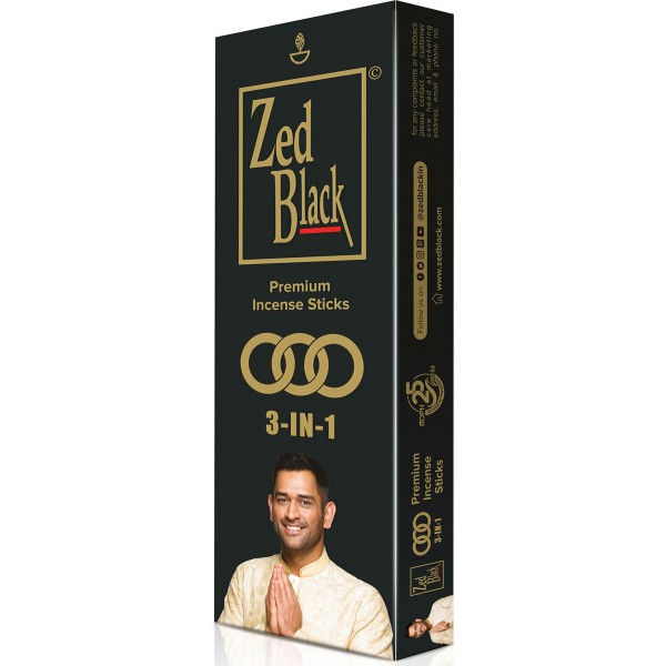 zed black agarbattis sticks-110gr+1N match box