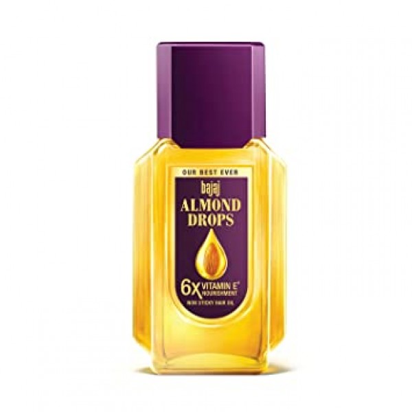 Bajaj Almond Drops Hair Oil enriched with 6X Vitamin E, Reduces Hair Fall, 35 ml