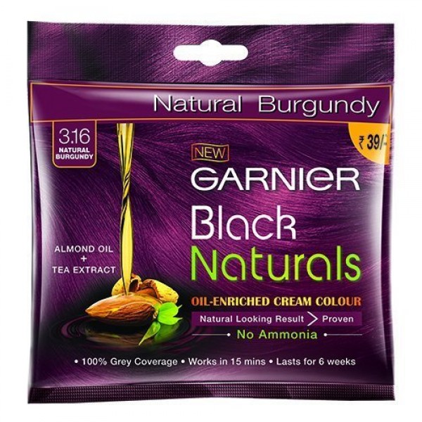Garnier Black Naturals Shade 3.16 Burgundy,- 20g+20ml