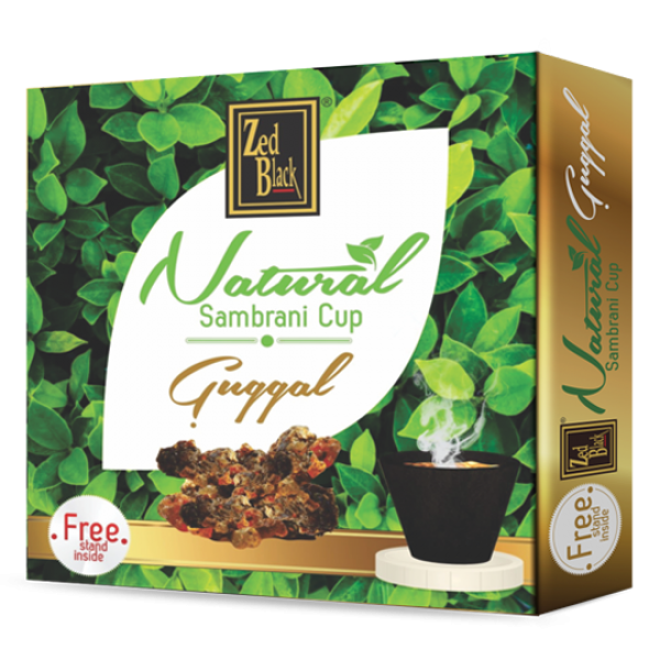 Zed Black natural sambrani cup  12n