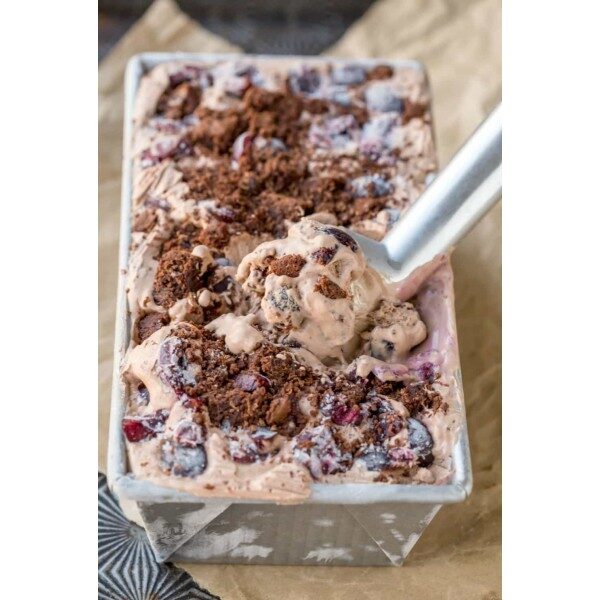 Scoops Black forest pastry ice cream