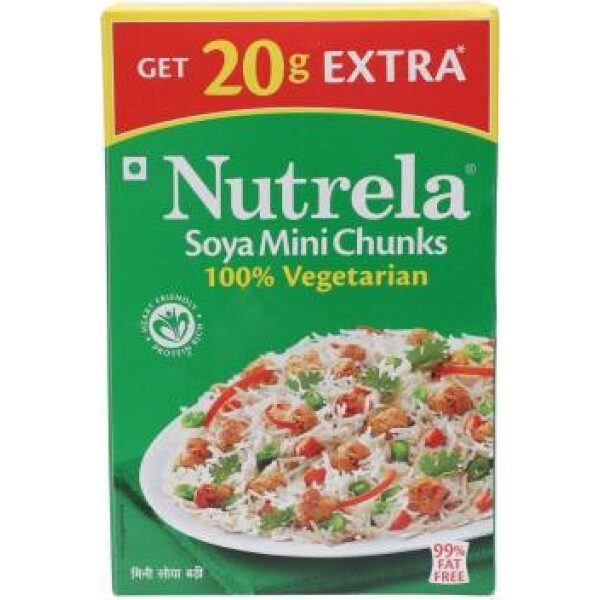 Nutrela soya mini chunks 200gms + 20gms extra
