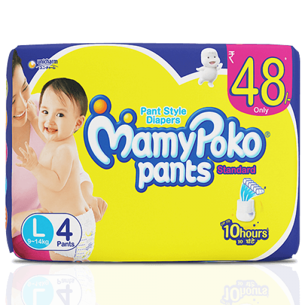 Mamy Poko Pants - Large (4 Pants)9-14Kg