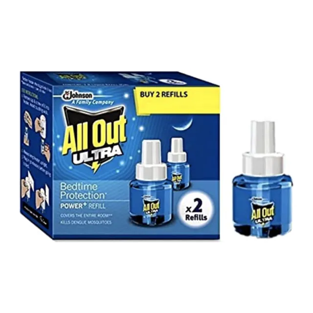 All Out Ultra Liquid Refills, 45 ml (1+ 1)