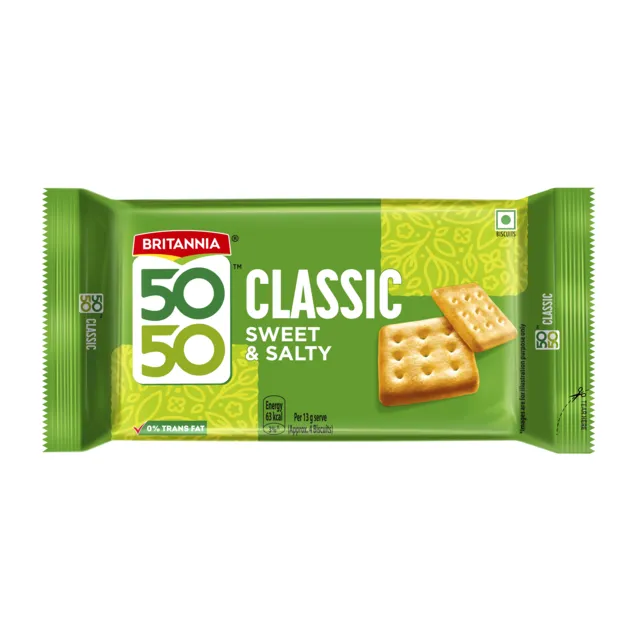 Britannia 50-50 Biscuits - 150g
