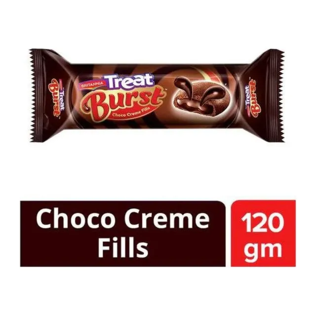 Britannia Treat Burst Choco Cream Fills 120g